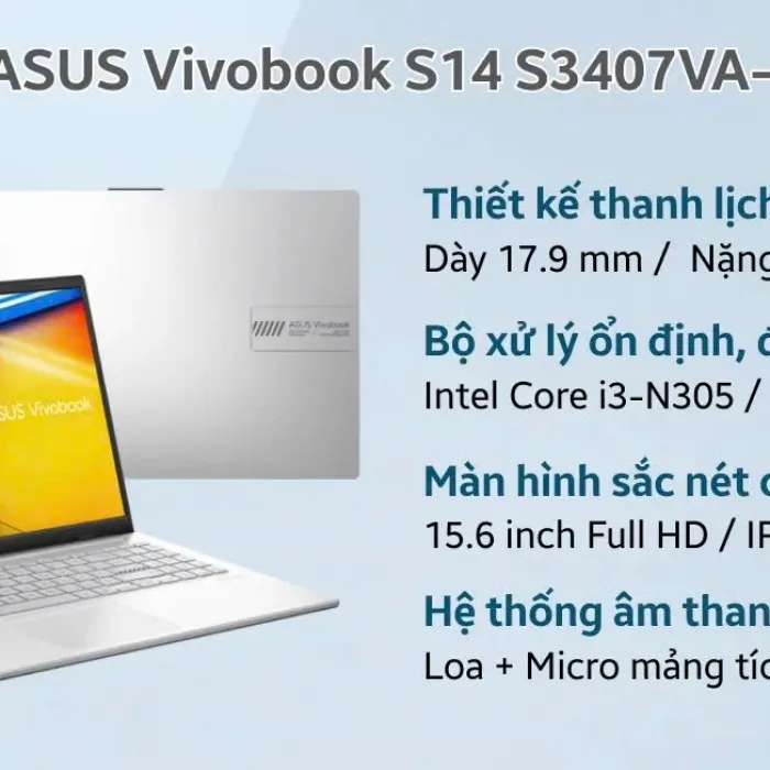 Laptop ASUS Vivobook Go 15 E1504GA-BQ1141W
